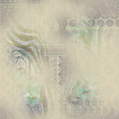 Abstract geometric pattern with colorful shapes, modern symmetry, and clean minimalistic background for digital use