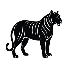 Tiger Clean Vector Silhouette Graphic