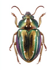 Vibrant Jewel Beetle Close-Up