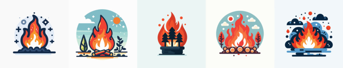 vector of a fire