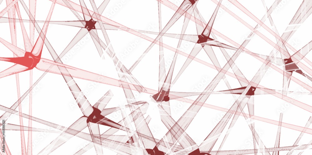 Poster abstract technology connection network of particles and lines. network patterned background. connect