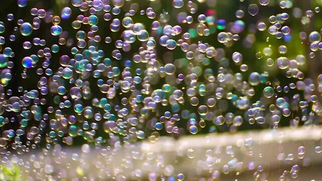 Background with softly rising bubbles on a smooth, clean surface. Gentle motion and translucent bubbles varying in size, creating a calm and refreshing atmosphere. Suitable for underwater, spa, or cle