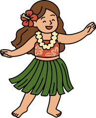 The Girl Who Dances Aloha
