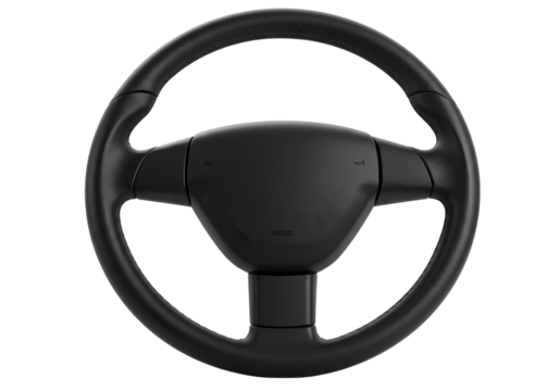 Black Leather Car Steering Wheel: Automotive Parts, Vehicle Interior, Driving Accessories