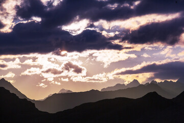 Mountains silhouette