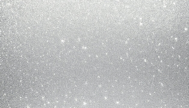 Close-up of shimmering silver glitter surface