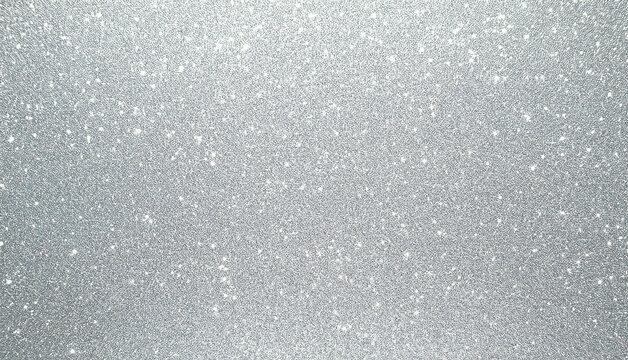Close-up of shimmering silver glitter surface