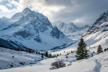 mountain landscape in nepal
