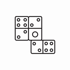 domino game tiles icon sign vector