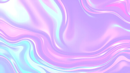 Holographic Pastel Swirl Background Abstract Fluid Design