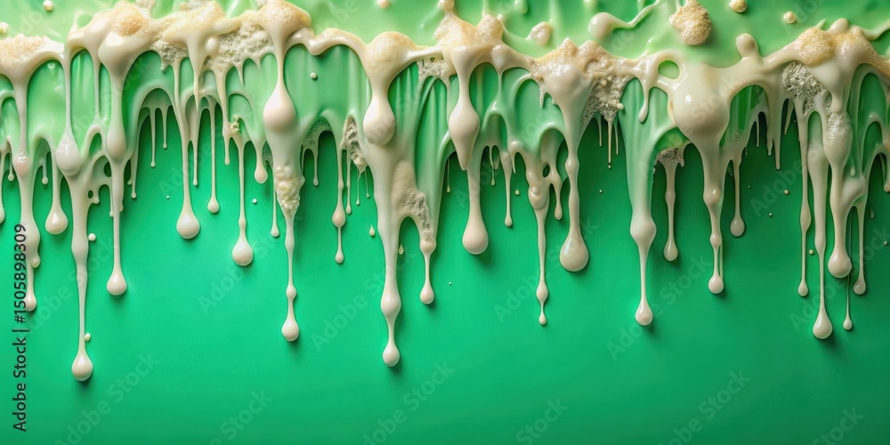 Aufkleber Abstract Dripping Liquid Art - A Detailed Exploration of Texture and Form