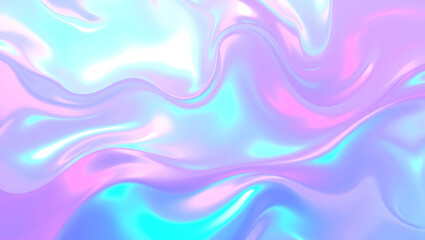 Obraz premium Abstract Pastel Swirl Background Holographic Iridescent Texture