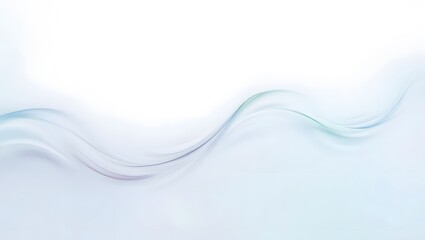 Fototapeta premium Abstract blue waves design with flowing light and smooth curves