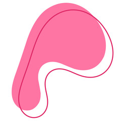 Bentuk Blob Abstrak Sederhana