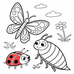 insects coloring page