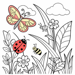 insects coloring page