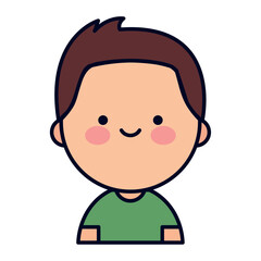 Charming Kawaii Style Male Avatar Icon