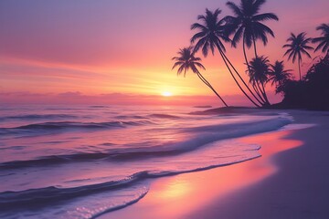 Idyllic beach scene