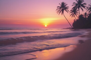 Idyllic beach scene