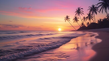 Idyllic beach scene