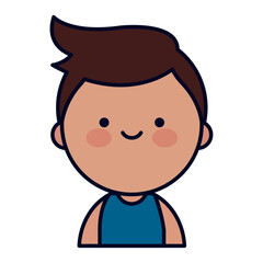Charming Kawaii Style Male Avatar Icon