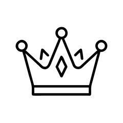 Vip crown on transparent background for web and graphic design