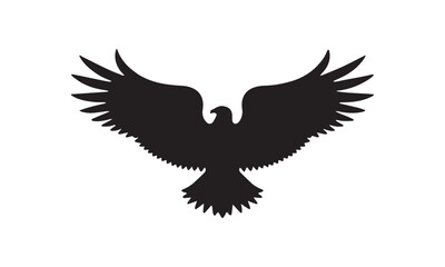 Obraz premium Flying Eagle Silhouette