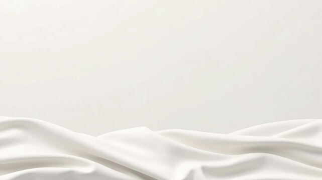 Elegant White Fabric Drape Background Perfect for Product Displays or Clean Minimalist Designs