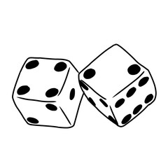dice on white