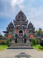 Bentar temple gate of The Indonesia Museum at TMII Jakarta Indonesia
