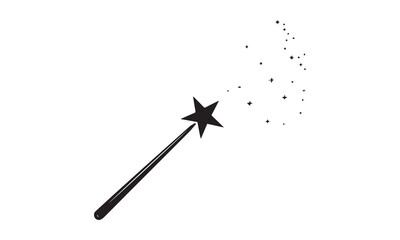 Magic Wand Sparkle Silhouette