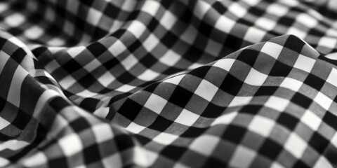 Obraz premium Checkered cloth with a pattern