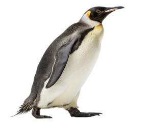 King Penguin Standing Tall Isolated on isolated Background
