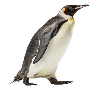 King Penguin Standing Tall Isolated on isolated Background