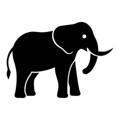 elephants Vector silhouettes