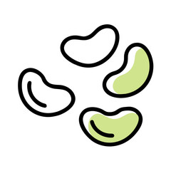 Lima Beens Vector Transparent Background