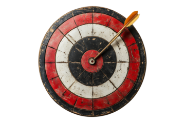 Target isolated on transparent background