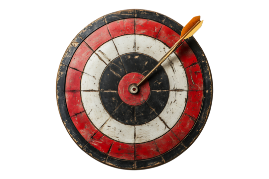 Target isolated on transparent background
