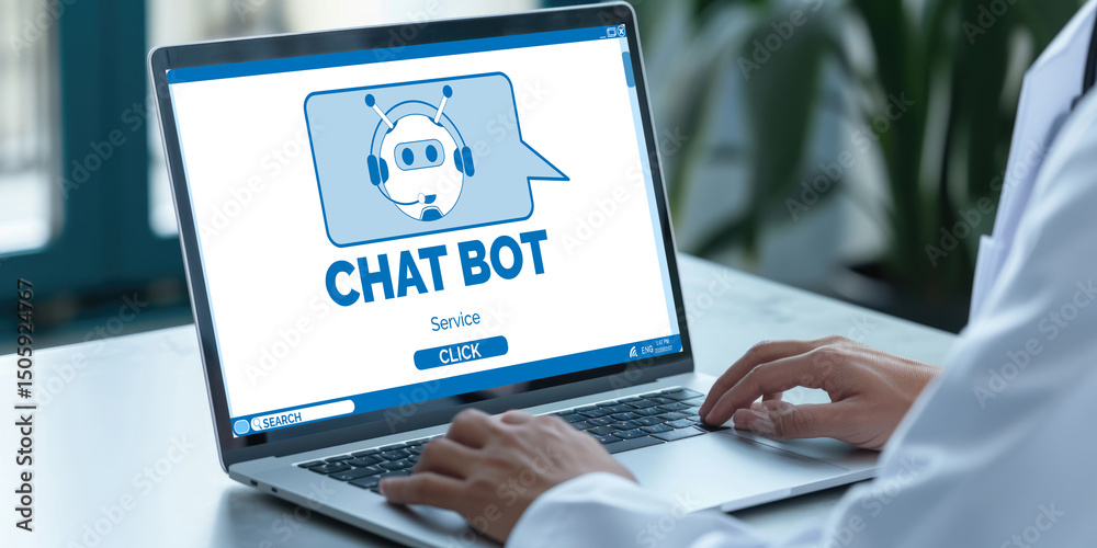 Poster chatbot software application for brisk online business that automatically reply to customer question