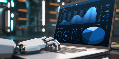 Business data dashboard provide brisk business intelligence analytic for marketing strategy planning