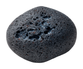 Volcanic rock formation nature trail stone texture environment view geological concept isolated on transparent background