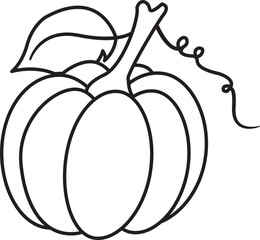 Autumn organic fruit and vegetable vector illustration with apple, pear, and pumpkin design