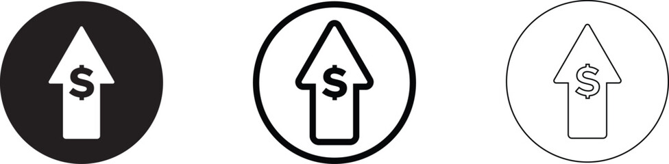 cost reduction icon vector. Reduce costs symbol vector. cost reduction icon solid and line style. 