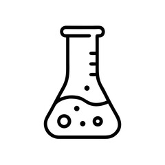 Chemical Flask Icon for Science and Laboratory Use