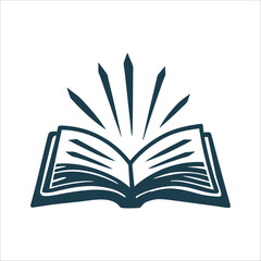Education Day: Open Book with Knowledge Radiating