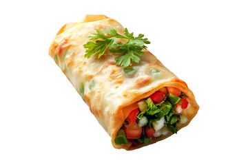 Spring Roll isolated on transparent background
