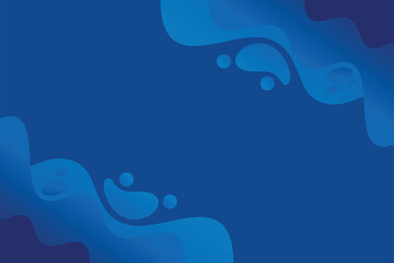 Flat blue abstract background