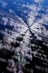 Depth of field rendering with algebra and geometry equations of abstract thinking in three dimensions