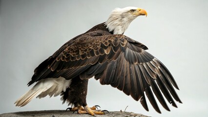 Eagle on studio background