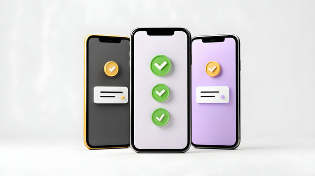 A collection of mobile phones showcasing a secure login interface, highlighting the importance of digital security and user authentication in modern technology.